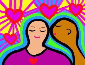 25 Kiss of love painted